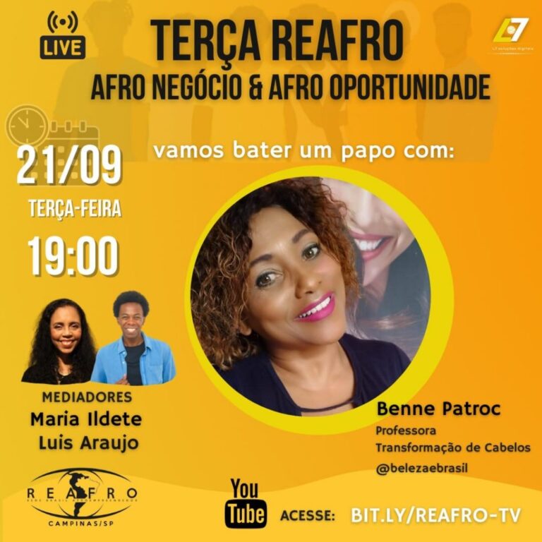 Terça-Reafro-RMC entrevista Benne Patroc